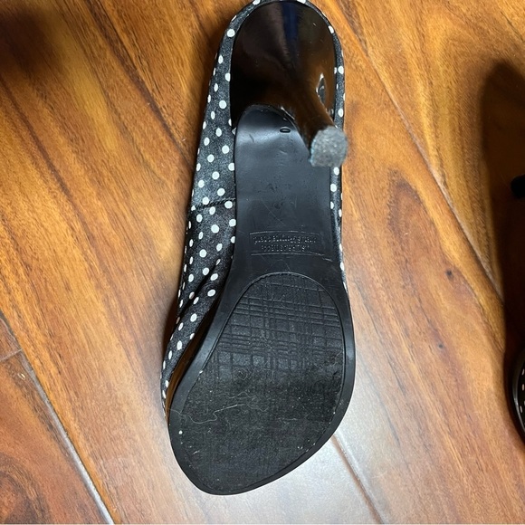 Rampage gracee play form polka dot black and white heels, size 9m - Picture 3 of 7